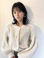 キコエル 三軒茶屋(kikoeru) 韓国風ネオシースルーバング前髪カールヨシンモリ