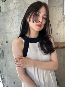 サイン 表参道(SIGN) レイヤーカットグレージュカラーデザインカラーシルキーベージュ