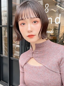 サンド 表参道(sand) 前下がりショートボブ大人可愛い20代30代表参道