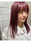 紫×ピンクバングスタイル【稲毛】