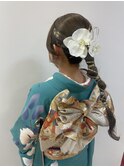 着物アレンジ/タイトアレンジ/成人式ヘア/袴ヘア