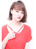 前下がりボブ・  内巻きワンカール・  ボブショート・暗髪