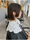 ストレート顎ラインボブアンニュイ色気色っぽボブ姫カット愛され