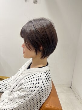 ネイロ 錦糸町(NeiRo) 魅力倍増カールセミディシアーカラーダークアッシュショートヘア