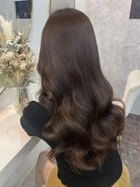 ラビス(Lovis) くびれヘア/ハイライトカラー/アプリコットオレンジ