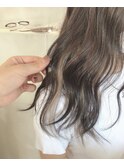 インナーカラー★イヤリング★ホワイトベージュ
