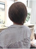 白髪染め白髪ぼかし大人ショートボブ大人かわいい30代40代50代