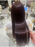 【平林鼓】髪質改善×艶髪ボルドーカラー
