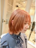 【＆ONE　自由が丘】　ボブレイヤー　×　オレンジベージュ