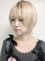 モリオフロムロンドン 原宿本店(morio from London)&nbsp;【morio原宿】顔まわりレイヤーダブルカラーブロンド