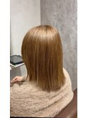 白髪もブリーチなしで明るく