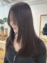 キキ ヘアスタジオ(kiki hair studio)&nbsp;大人女性20代30代40代小顔◎ロングレイヤー　クリアグレージュ