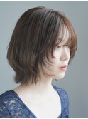 ボブレイヤー/丸顔/前髪あり/絶壁解消/20代/30代/40代/くびれ