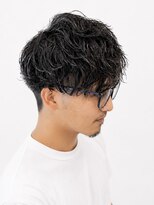 オルタナティブパレード(Alternative Parade) シャドウパーマ 黒髪ツーブロックマッシュ 刈り上げ 前下がり