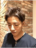 爽やかツーブロックネープレスショート