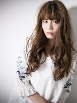 カバーヘア ブリス 川口(COVER HAIR bliss) ラベンダーベージュのグラマラス小顔カールv川口20代30代40代