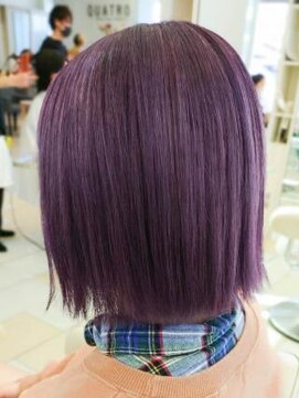 グランシュ 青葉台店(GranCieux) 個性派パープル×ミニボブ