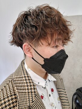 フィフス 原宿(fifth) ニュアンスマッシュツイストスパイラルパーマツーブロック束感