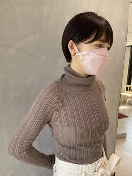 ヨーク(YOKE) 【YOKE】ショートボブ透明感カラー耳掛けショートボブ