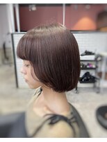 リーオオサカ(Lee Osaka)&nbsp;【カット＋カラー】顔まわりレイヤーボブ/新出奈津樹