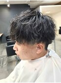 ツイストスパイラルパーママッシュメンズパーマ波巻きパーマ