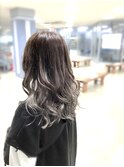 バレイヤージュ シルバーカラー
