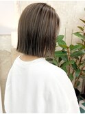 切りっぱなしボブ×ハイライトカラー【デザインカラー】