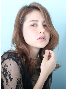 インセプション 銀座(INCEPTION) 美髪イメチェンピンクブラウン切りっぱなしボブエアリーロング