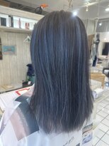 インパークス 西新井店(INPARKS)&nbsp;セミロング/ネイビーハイライト