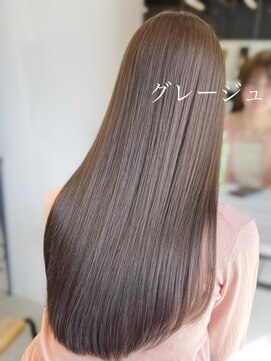 フォンズ(FONS) 初カラー/ブリーチ無しダブルカラー/透明感グレージュ/学割U24