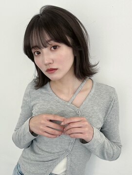 ユーフォリア 新宿店(Euphoria) ★黒髪ボブルフネビージュ小顔ワンレン前髪