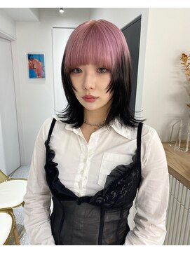 クペウ ローウェン(cope'u ROWEN) デザインカラー/レイヤーカット/ウェットヘア/オリーブベージュ