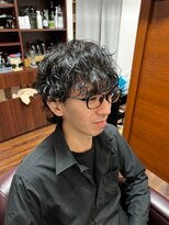 ケースタイル ヘアスタジオ 神保町店(K STYLE HAIR STUDIO)&nbsp;ウルフ/メンズパーマ/束感ショート/ツーブロックマッシュ/理容室