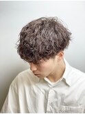 20代30代ツーブロックマッシュツイストスパイラルパーマ
