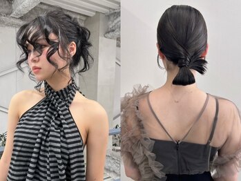 フェブミエル(fev miel)の写真/周りと差がつく！今っぽさ満点のオシャレパーティーヘア。プロの技で長時間崩れにくいのも安心♪[天神]