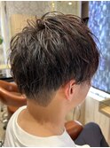 清潔感メンズヘア刈り上げマッシュショート大人爽やか