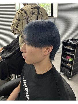 ガオプロデュースバイレボ(gao produced by revo) メンズ/ブリーチカラー/ネイビーブルー