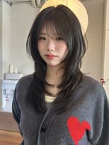 アンカーバイナチュラル(anchor by natural) 韓国風/レイヤー/前髪カット/オリーブ/透明感/ハッシュカット