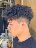 波巻きツイスパ/サーフカール/メンズ/men's/フェザーパーマ/眉毛