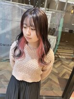 オーブ ヘアー プリモ 盛岡店(AUBE HAIR primo) インナーカラー pink