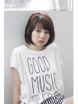 アトリエサニーデイ(atelier SUNNY DAY)&nbsp;ボブ/前髪/マロンブラウン/ひし形シルエット/ふんわりボブ