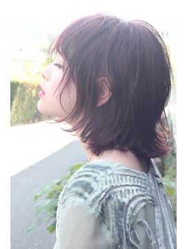 ブークル(boucle) 【外国人風】切りっぱなしボブスタイル