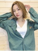 "Type  ABデザイン"グランジ外ハネスタイル