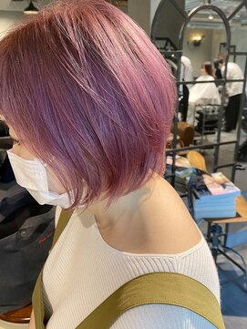 ロリム(RorriM) レイヤーボブ  ピンクパープル