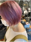 レイヤーボブ  ピンクパープル