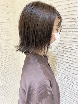 モリオ フロム ロンドン サッポロファクトリー店(morio FROM LONDON) 【morio】札幌ボブ 透明感ベージュ×インナーモミライト