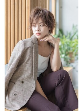 トティア 福島(Totia) 【Totia福島】大人スパイキーショート×カーキアッシュ