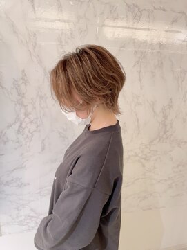 ウィル 京橋店(WiLL) 【WiLL京橋】加藤武　ショートウルフ/ウルフカット/ベージュ