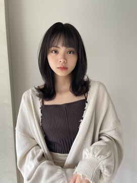 エデュコスゥリール(educo per sourile) 韓国風ハンソヒミディアム×ラベンダーブラウン