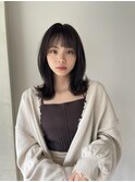 韓国風ハンソヒミディアム×ラベンダーブラウン